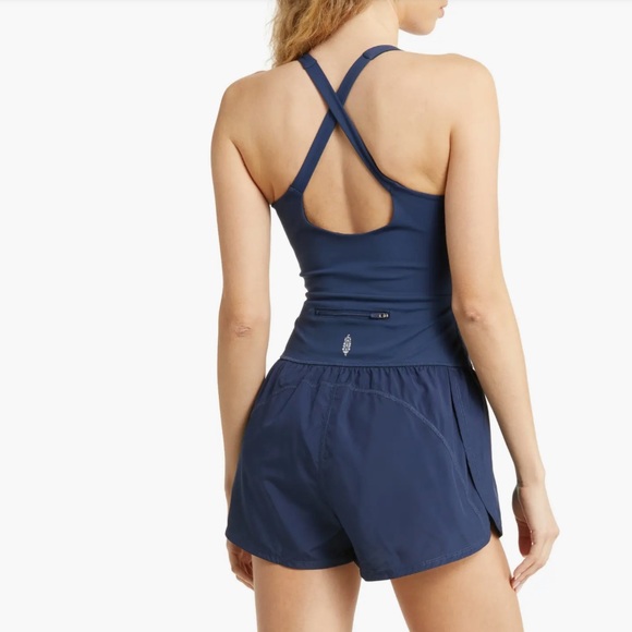 Free People Movement NWT Righteous Runsie Medium Navy Blue Supernova - Picture 3 of 10